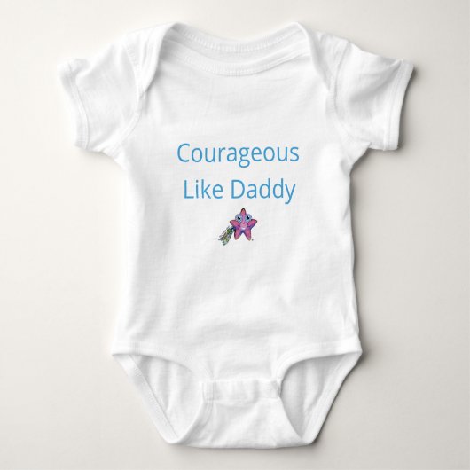 Baby Bodysuit - Moedig als papa (Voorkant)