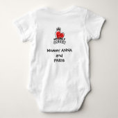 Baby Bodysuit: My Only Queen (wit) Romper (Achterkant)