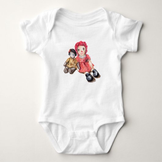 Baby Bodysuit Onsie met Rag Dolls (Voorkant)