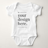 Baby Bodysuit Outfit Your Design Upload (Voorkant)