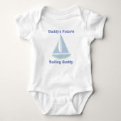Baby Bodysuit - Papa's Future Sailing Buddy (Voorkant)
