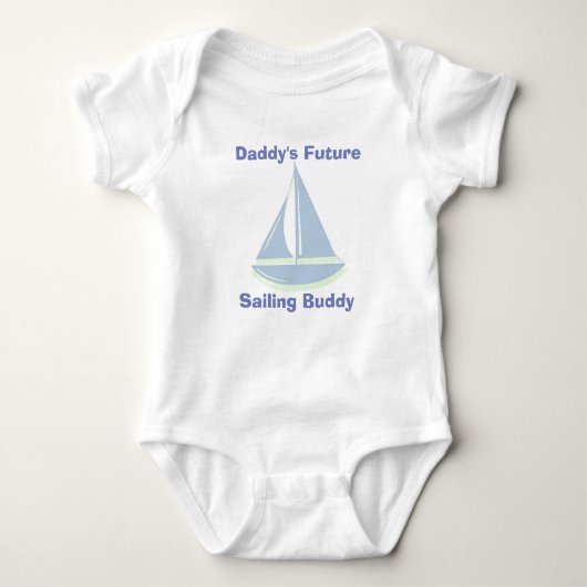 Baby Bodysuit - Papa's Future Sailing Buddy (Voorkant)