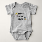 Baby Bodysuit "Papa's kleine helper" (Voorkant)