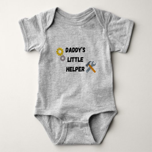 Baby Bodysuit "Papa's kleine helper" (Voorkant)