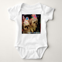Baby Bodysuit Party Animals beroemd gemaakt door H
