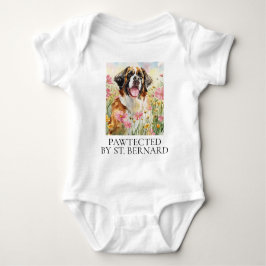Baby Bodysuit – Pawtected by Saint Bernard