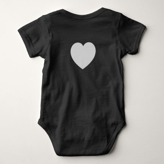 Baby bodysuit "pcog" acronym; heart, NO scripture (Achterkant)