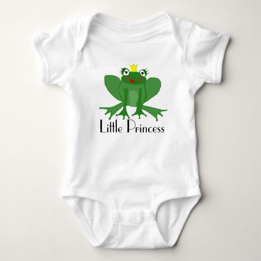 Baby Bodysuit Schattige Princess Frog (Voorkant)