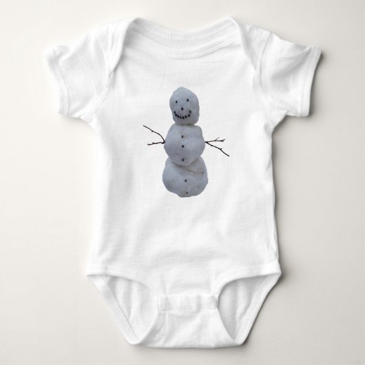 Baby Bodysuit - Sneeuwman (Voorkant)
