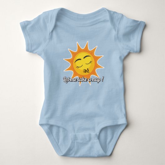 Baby Bodysuit : Take a Nap (blue) (Voorkant)