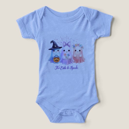 Baby Bodysuit Too Cute to Spook (Design voorkant)