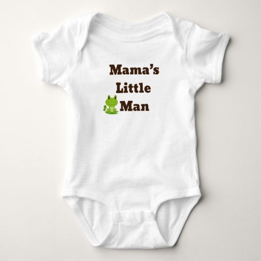 Baby Bodysuit voor baby jongen met kikkerontwerp (Voorkant)