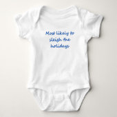 Baby bodysuit voor kerst (Voorkant)