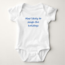 Baby bodysuit voor kerst