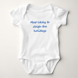 Baby bodysuit voor kerst