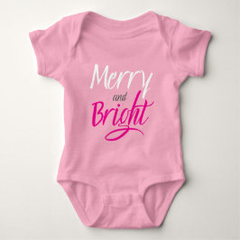 Baby Bodysuit: Vrolijk en Helder (roze) Romper