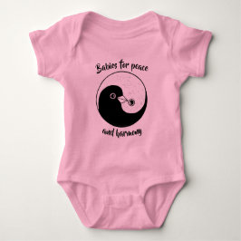 Baby bodysuit Yin Yang vredesduiven