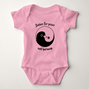 Baby bodysuit Yin Yang vredesduiven