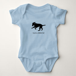 Baby bodysuit zwarte lab