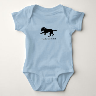 Baby bodysuit zwarte lab
