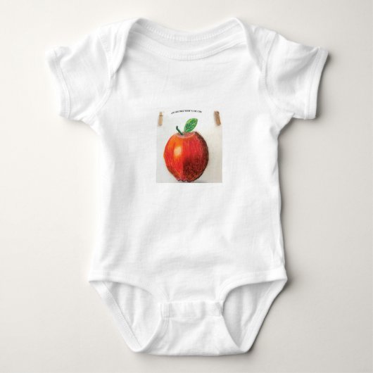 Baby Bodysuits Apple Je bent lief recht op kern (Voorkant)