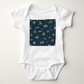 Baby bodysuits met vintage reisdesign (Voorkant)