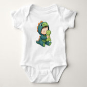 baby bodysuits voor kinderen Funny Babysaurus (Voorkant)