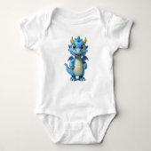 baby bodysuits voor kinderen Grappige dinosaurus J (Voorkant)