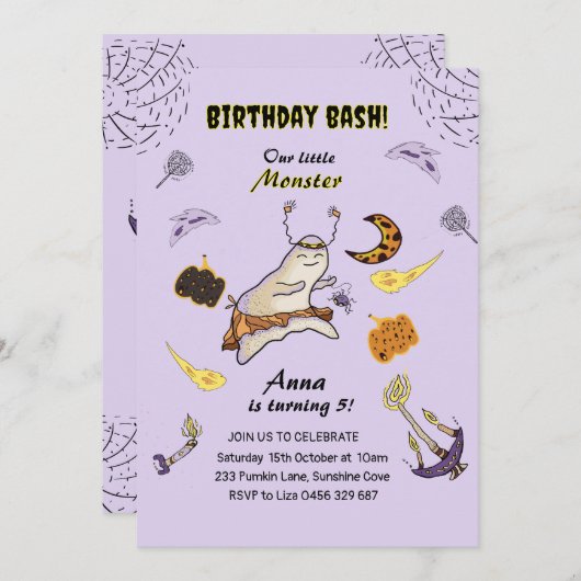 Baby boe ghost kaart (Voorkant / Achterkant)