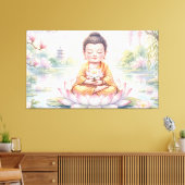 Baby Boeddha Canvas Afdruk (Insitu (Woonkamer))