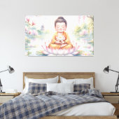 Baby Boeddha Canvas Afdruk (Insitu (Slaapkamer))