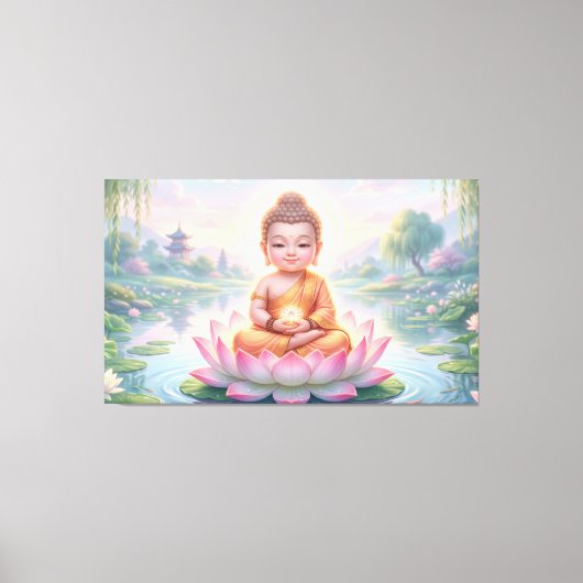 Baby Boeddha Canvas Afdruk (Voorkant)