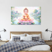 Baby Boeddha Canvas Afdruk (Insitu (Slaapkamer))