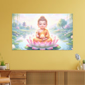 Baby Boeddha Canvas Afdruk (Insitu (Woonkamer))