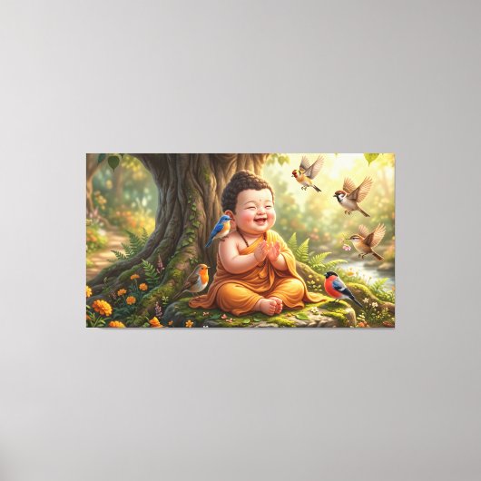 Baby Boeddha Canvas Afdruk (Voorkant)
