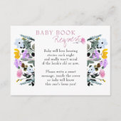 Baby Boek Aanvraag Wildflower Lawn Wit Informatiekaartje (Voorkant)