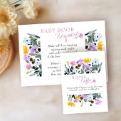 Baby Boek Aanvraag Wildflower Lawn Wit Informatiekaartje