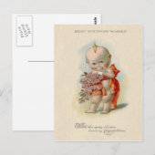 Baby Boeket Rozen Briefkaart (Voorkant / Achterkant)