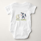 Baby Boer koe Babygrow Romper (Achterkant)