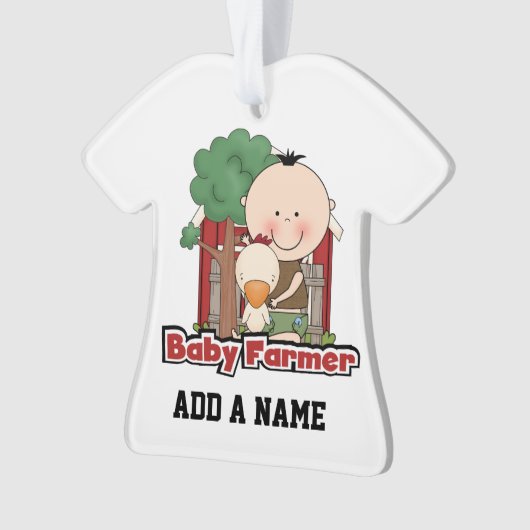 Baby boer met eend ornament (voorkant)
