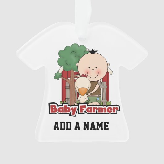 Baby boer met eend ornament (voorkant)