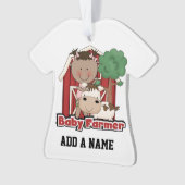 Baby boer met Koe Ornament (voorkant)