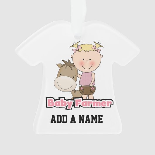 Baby boer met paard ornament (voorkant)