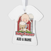 Baby boer met schaap ornament (voorkant)