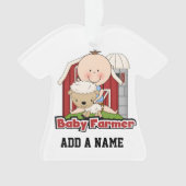 Baby boer met schaap ornament (voorkant)