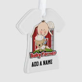 Baby boer met schaap ornament (voorkant)