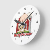 Baby boer met schaap ronde klok (Hoek)