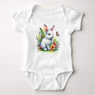Baby boerderijdier Konijn Sublimatie Clipart-88186 Romper