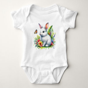 Baby boerderijdier Konijn Sublimatie Clipart-88186 Romper