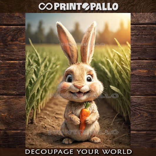 Baby Boerderijdieren: het kleine konijn Tissuepapier